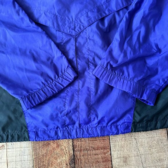 Vintage Nike Windbreaker Jacket Size XL - Purple Blue & Black - 90s Retro Style - Picture 10 of 10
